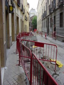 Calle en obras