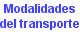 Modalidades del Transporte