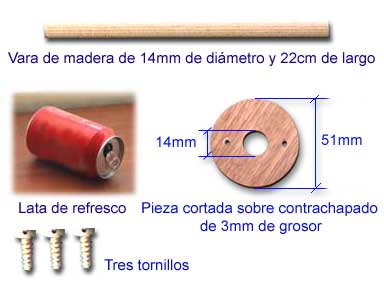 MATERIALES PARA CONSTRUIR LA MARACA